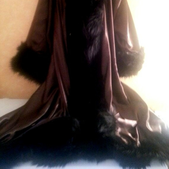 Custom Order Oversized Reversible Velvet Maxi Coat - Picture 2 of 2